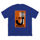 エリア45の睦月。一月。January。 ビッグシルエットTシャツ