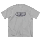 036（オサム）@南阿佐ヶ谷麻雀部の【麻雀】400700（グレー文字） ビッグシルエットTシャツ