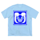 ✨🌈✨ユラクラカン🇯🇵 ✨🌈✨の🌈ʕ•ᴥ•ʔ KUMAZUKIN 🌈ʕ•ᴥ•ʔ 青空ブルーバージョン  ビッグシルエットTシャツ