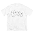 SELECTSHOP MTIのむっくま、4ひき。 ビッグシルエットTシャツ