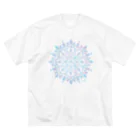 小枝[FunCoMadeメンバー]のMANDARA-light blue- ビッグシルエットTシャツ