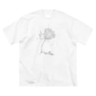 mayapatternの花 ビッグシルエットTシャツ
