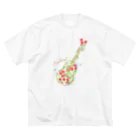 mayapatternのお花ギター ビッグシルエットTシャツ