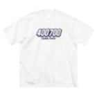 036（オサム）@南阿佐ヶ谷麻雀部の【麻雀】400700（青文字） ビッグシルエットTシャツ