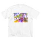 NEON LIGHT STARSのYOU are in wonderland*pink Big T-Shirt