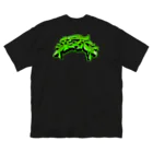 BIKE LABORIOUS HOMIESのBIKE LABORIOUS HOMIES 乗又死 rhyme Green Big T-Shirt