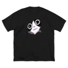 黒猫たんとちゃんのハチワレ ビッグシルエットTシャツ