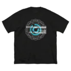 Sk8ersLoungeの25thロゴTEE_2black ビッグシルエットTシャツ