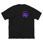 BIKE LABORIOUS HOMIESのBIKE LABORIOUS HOMIES 乗又死 liquid purple ビッグシルエットTシャツ