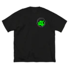 BIKE LABORIOUS HOMIESのBIKE LABORIOUS HOMIES 乗又死 rhyme Green Big T-Shirt