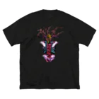 PUKE.Cの（graffiti　devil) ビッグシルエットTシャツ