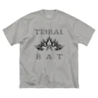 Ａ’ｚｗｏｒｋＳのTRIBAL☆BAT LAYERED BLK ビッグシルエットTシャツ