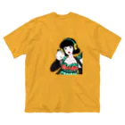 HANAMIの花心ロゴ（スタンダード） ビッグシルエットTシャツ