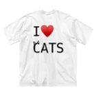 猫昆布のテキトーな猫による猫好きのための ビッグシルエットTシャツ