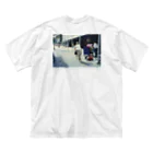 JUN IIZUKAの"STARDUST" BACK print T-shirts ビッグシルエットTシャツ