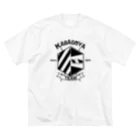 ヒポポちゃんのチームカバ小屋Tシャツ(WHITE) ビッグシルエットTシャツ