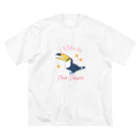 Oh!Hashi Shopのオオハシさんとプルメリア ビッグシルエットTシャツ