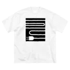 日々碌ストアの充電 ビッグシルエットTシャツ