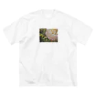 かもの夏薔薇 ビッグシルエットTシャツ