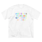 aotakunの『 ローマ字 』 ビッグシルエットTシャツ Big T-Shirt