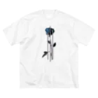 penoitrodのBlue rose ビッグシルエットTシャツ