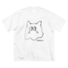 まるのおばけねこ ビッグシルエットTシャツ