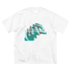 Galapagosの1147 hand ビッグシルエットTシャツ