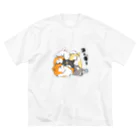 panda_no_kodomoのコーギーズビックシルエットTシャツ Big T-Shirt