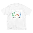 leafの。のkitchen leaf ビッグシルエットTシャツ