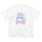 週末またねのにゃんこ少女 Big T-Shirt