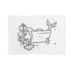 サトウノリコ*の浴室でタブレットを使う人魚【くろ】 ブランケット
