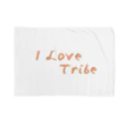 ミラくまのI LOVE Tribe　文字色 ブランケット