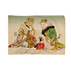 山歌和樂陽 浮世絵　Yamakawa Rakuyou UKIYOEのYamakawa Rakuyou Ukiyo-e Neko Oiran Blanket