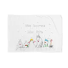 poniponiの雪だるまと白い馬たち Blanket