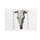 MUGEN ARTの牛の頭蓋骨　ジーン・バーナード　Jean Bernard / Skull of a Cow Blanket