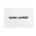 TOKYO LOGOSHOP 東京ロゴショップのSAUNA LAURENT-サウナローラン-黒ロゴ Blanket