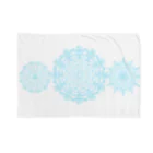 mandala lovers healing shopのlight blue  lace Blanket