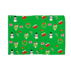 🐸かえるさんと仲間たち🐸のかえるさんのクリスマス（緑） Blanket