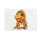 Vasetti_pressのパーカーを着たティラノサウルス Blanket