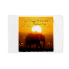 🐘チャーンショップ🐘の🐘Happy THAILAND ELEPANT DAY Blanket