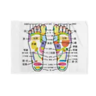 つ津Tsuの足つぼマッサージ 施術者着用 How to Foot Reflexology Chart ブランケット