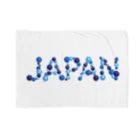 junichi-goodsのバルーン文字「JAPAN」（青色系） Blanket