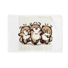 Friendly Faunaのたぬきダンサー Blanket