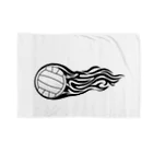 【volleyball online】の火を纏ったバレーボールの瞬間 Blanket