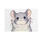 もふっとチンチラ🐭のばんざいチンチラ Blanket