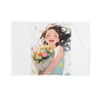 AQUAMETAVERSEのお花束と飛び入りの笑顔 アメジスト 2846 Blanket