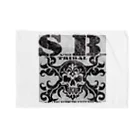 Ａ’ｚｗｏｒｋＳのSKULL&BONE TRIBAL GRUNGE BLK ON CONCRETE Blanket