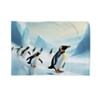 Toppogidaikonの競争するペンギン達 ブランケット