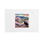 だんのんの桜と富士山と猫 Blanket