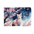 星降る夜にのsakura cat1 Blanket